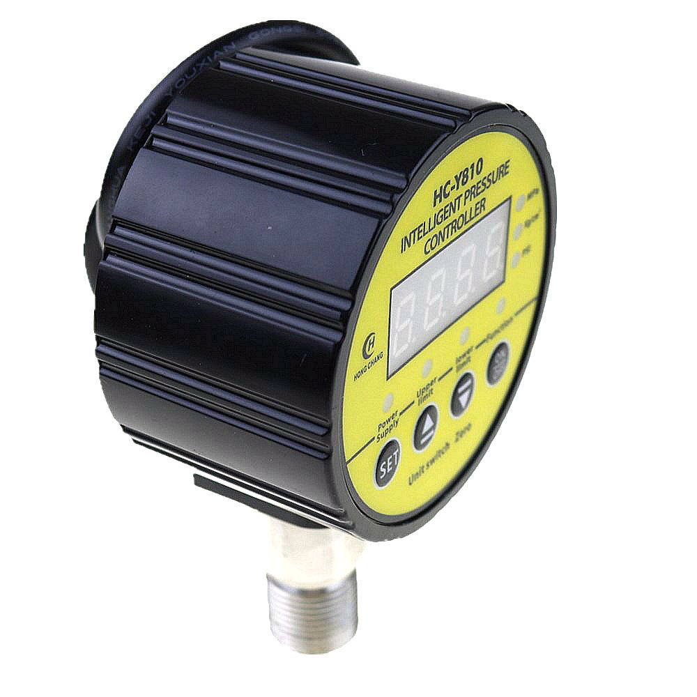 DC 12V 0-1Mpa Air Compressor Pressure Switch Digital Pressure Gauge Relay output