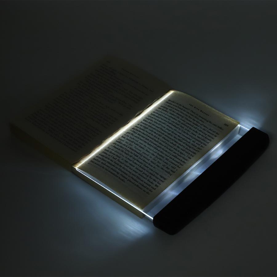 Ledet lys bogpanel læsning flad plade lyst lys lampe bord lightwedge bog lys bærbart lyspanel til nattelæsning