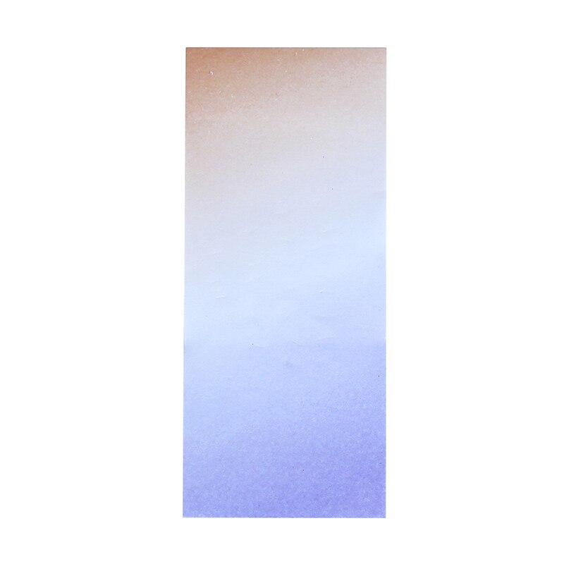Gradient Color Sticky Notes Long Strip Notepaper Message Sticker Tearable Large Note Paper Office Student Stationery: Color No. 3