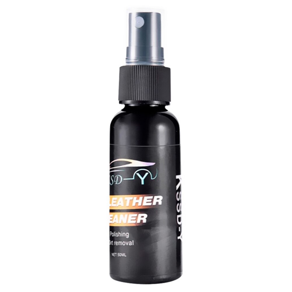 Newest 30/50ML Car Interior Leather Cleaner Seat Panel Dashboard Care Cleaner Polish Wax Car Accessory: 50ML