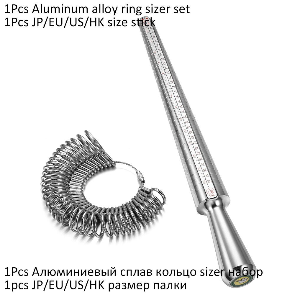Varilla ampliadora de anillo , martillo con mango de mandril, medidor de anillo, palo medidor de dedo para hacer joyería DIY, herramientas de medición: Oro