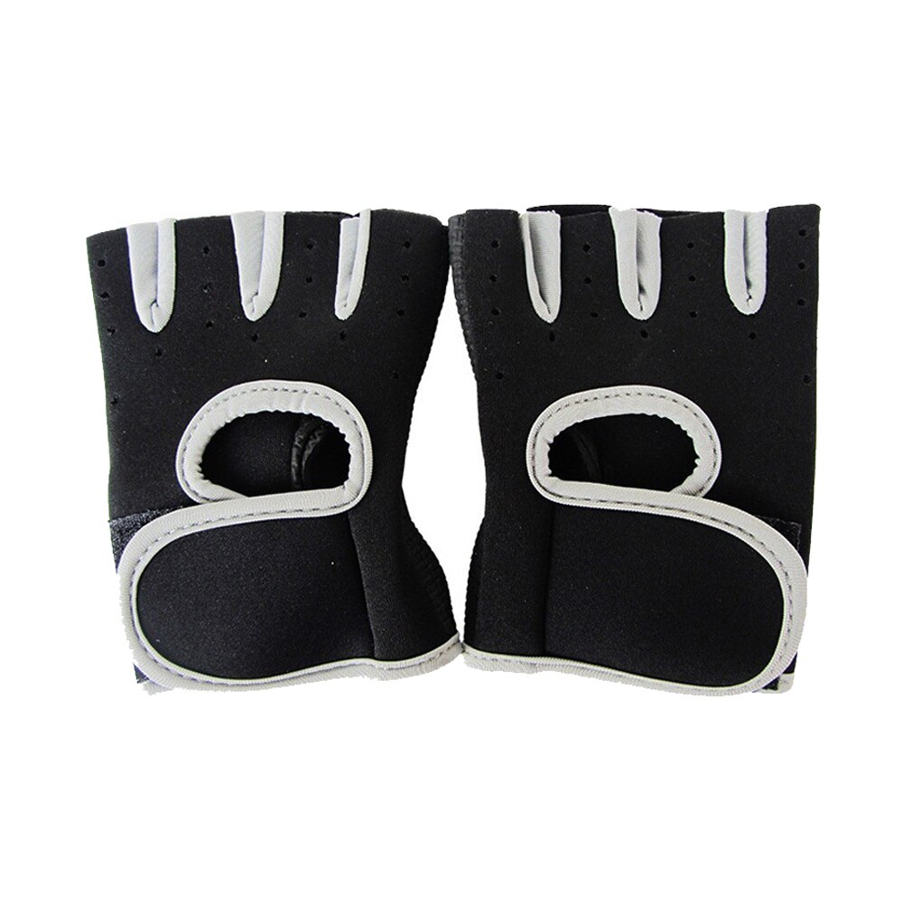 1 par masculino feminino ginásio metade dedo esportes fitness exercício luvas de pulso de treinamento anti-deslizamento resistência luvas de levantamento de peso novo: 6 / S