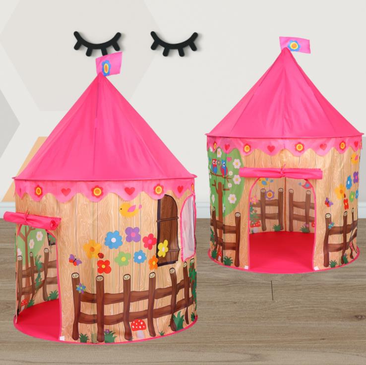 Tienda de juego plegable tipi prins pricess tienda plegable niños niño niña castillo cubby casa de juego niños regalos tiendas
