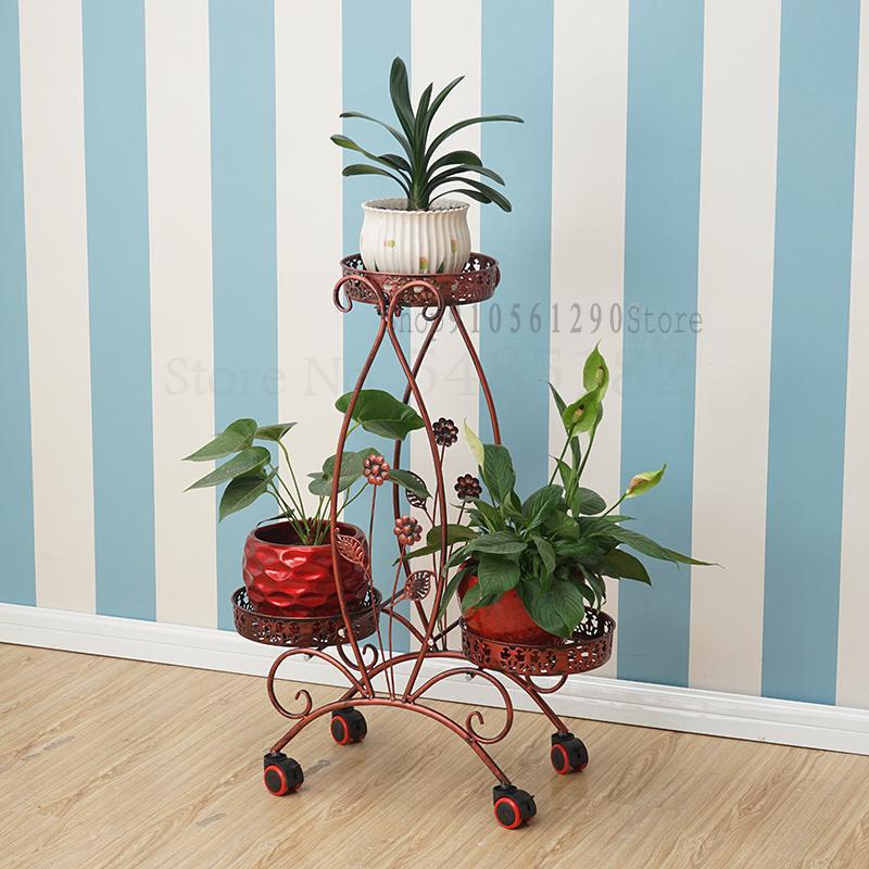 600 European-style wrought iron flower rack multil... – Grandado