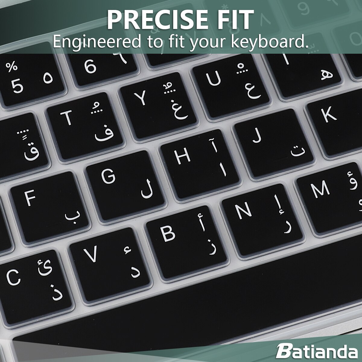 UNS Englisch EU Spanisch Arabisch Französisch Russische Tastatur Abdeckung Silikon Haut für Neue MacBook Pro 13 16 A2141 A2289 a2338 M1 UNS: EU Arabic black