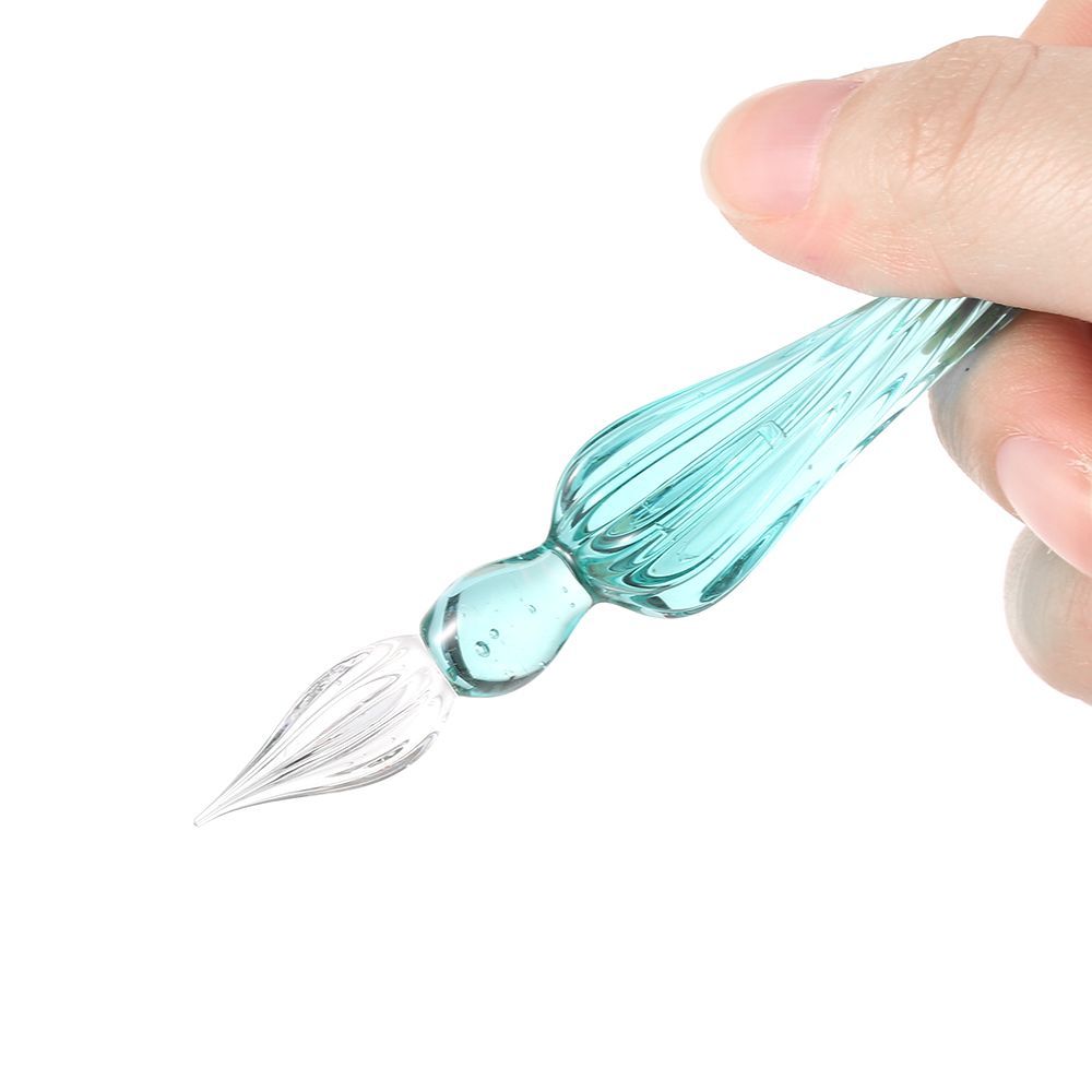 1PC Vintage Glass Dip Dipping Pen Art Painting Supplies Filling Ink Signature Calligraphy Fountain Pen