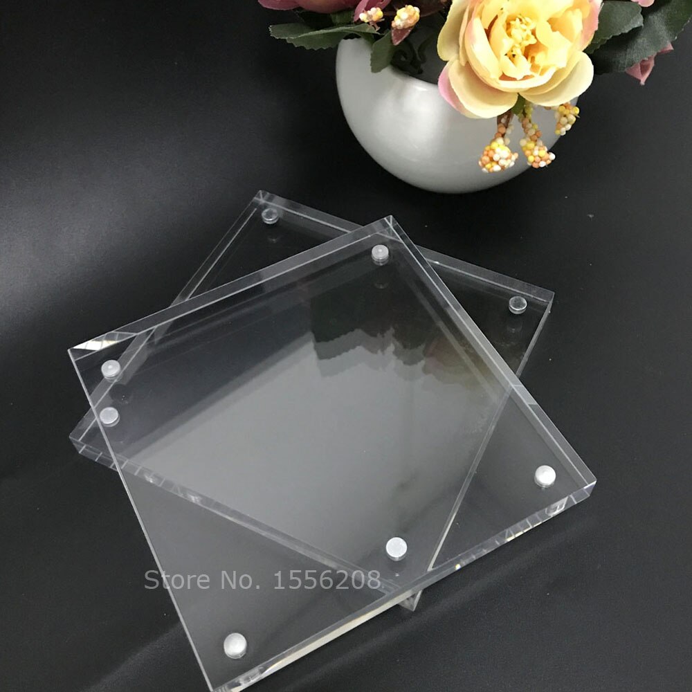 transparent square photo frame blank acrylic ,120x120mm,135x135mm,150x150mm,24mm thickness