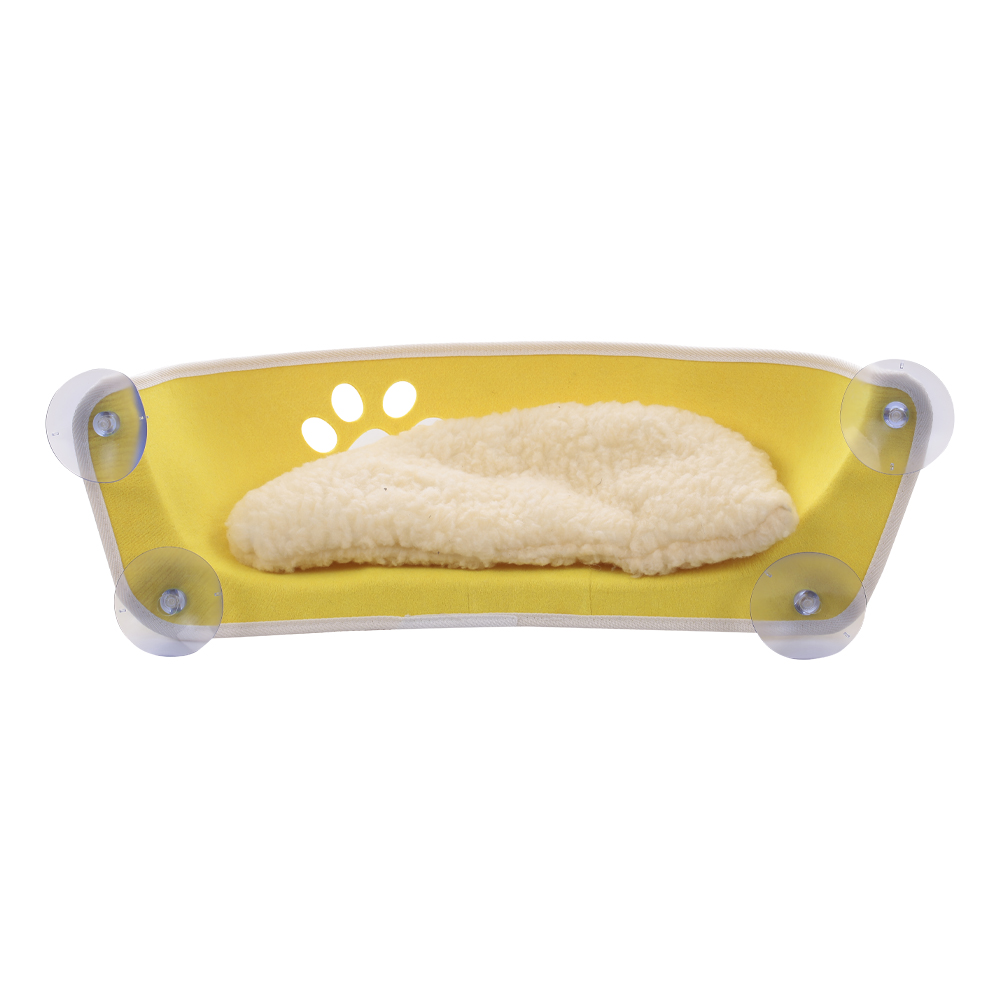 Gato mascota, ventana, cama, gato, ventana, percha, gato, ventana, asiento, Cama de Gato para gatos, descanso de casa, sol, pared, cama, jaula de hurón suave: Amarillo