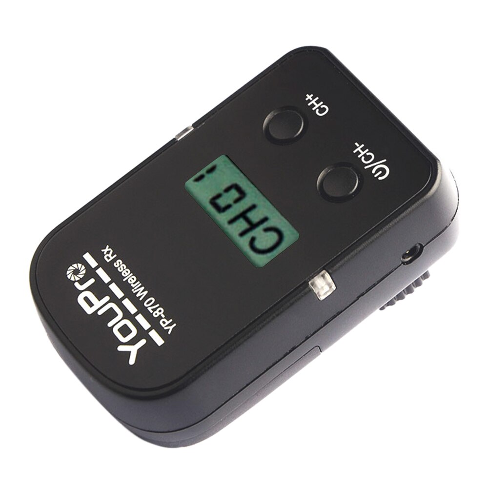 YouPro YP-870 II S2 2,4G Control remoto inalámbrico LCD temporizador obturador transmisor de lanzamiento receptor 32 canales para cámara Sony DSLR