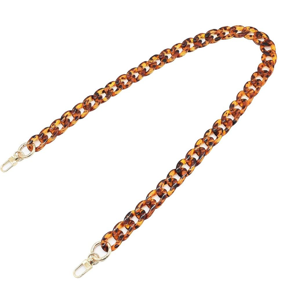 Boêmio leopardo mensageiro saco corrente 37/60/120cm diy charme saco acessórios artesanal alça de ombro saco pingente corrente chaveiro