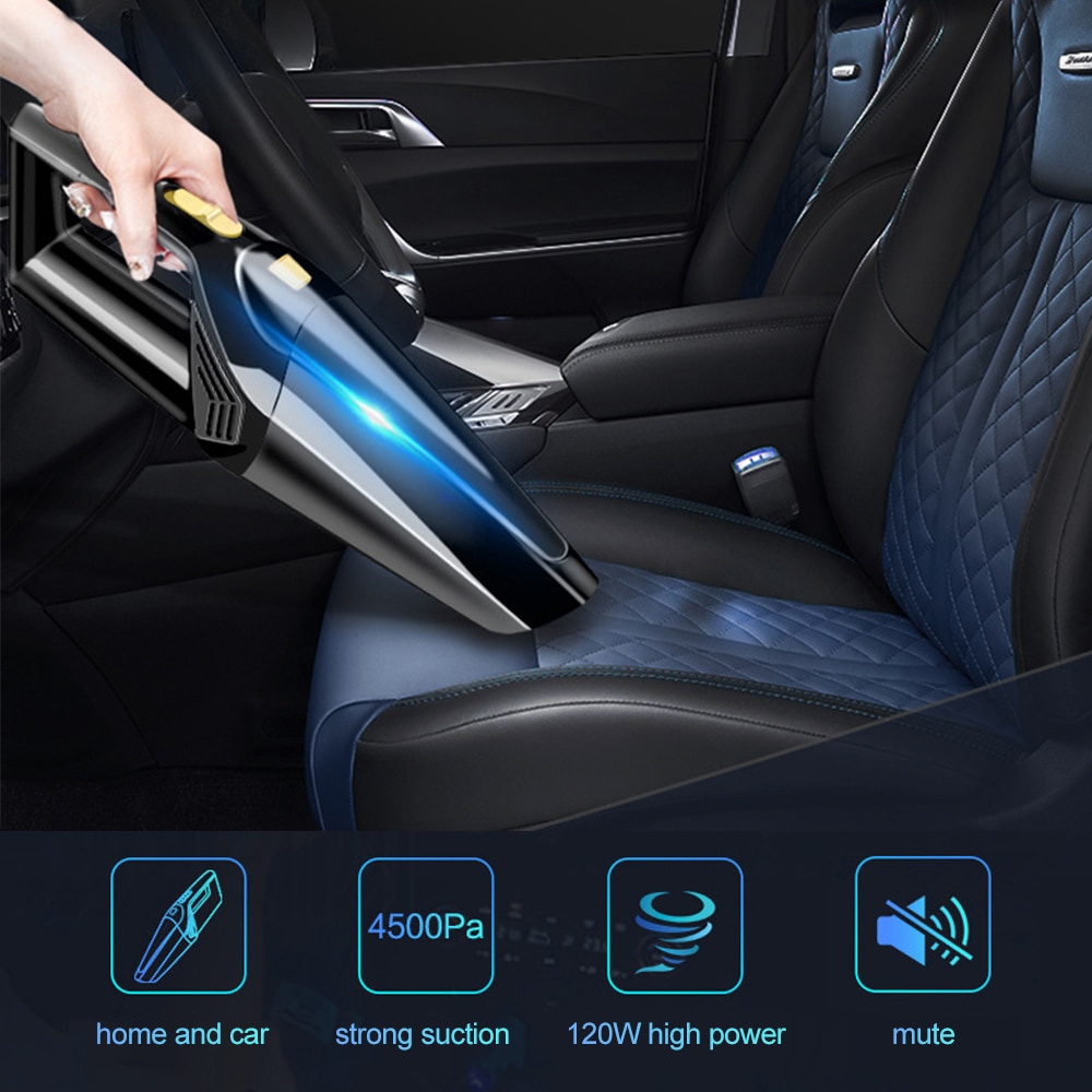 Car Vacuum Cleaner Corded Hand Vacuum Cord with High Power Mini Vacuum Cleaner Handheld Powered for Home and Car Cleaning