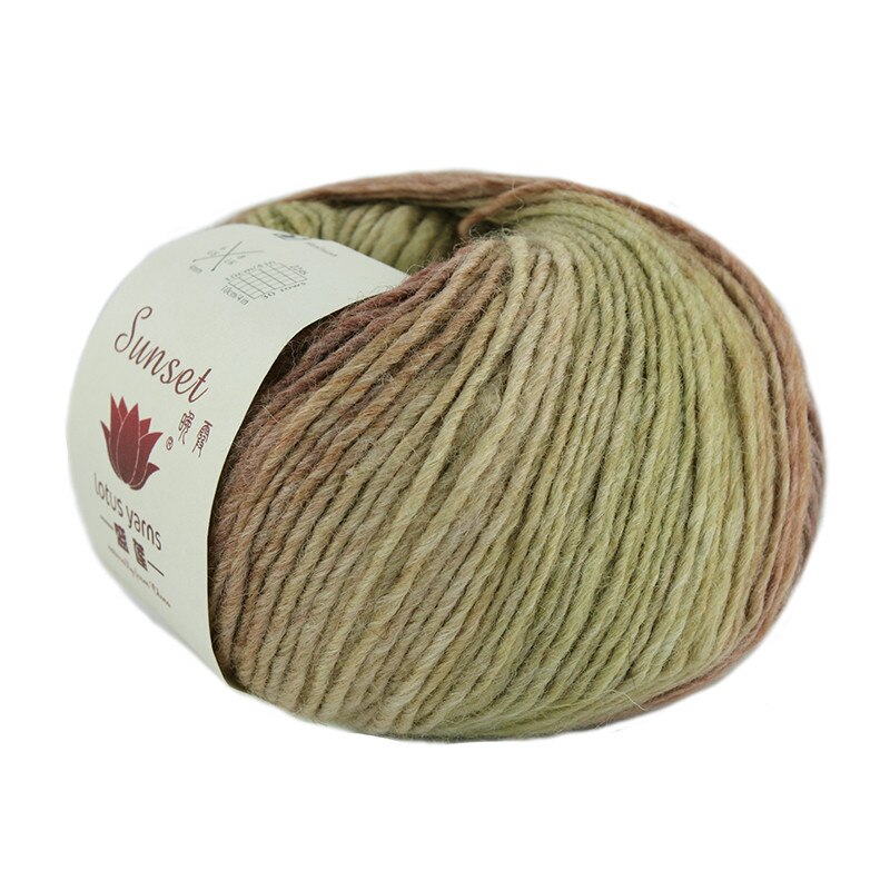 50g merino uld garn regnbue garn hanks til håndstrik og hækling: 264
