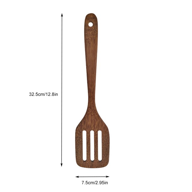 Wooden Spatula Kitchen Nonstick Dedicated Wooden Kitchenware Heat Resistant  Wooden Cooking Shovel Spoon