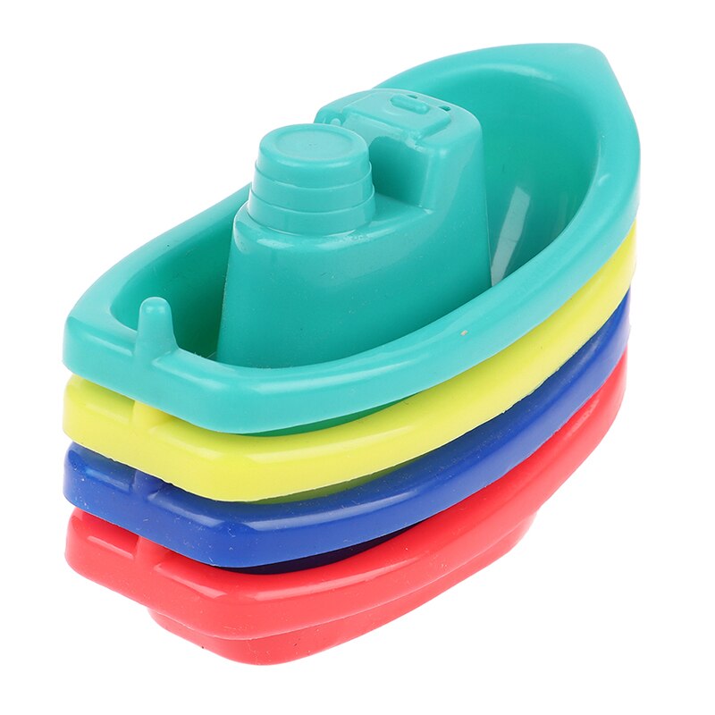 4 stücke Schwimm Schiff Schlecht freundlicher Boote Schlecht Spielzeug Badewanne Schwimmen Wasser Spielen Spaß Pädagogisches Stiefel Spielzeug für freundlicher Baby dusche