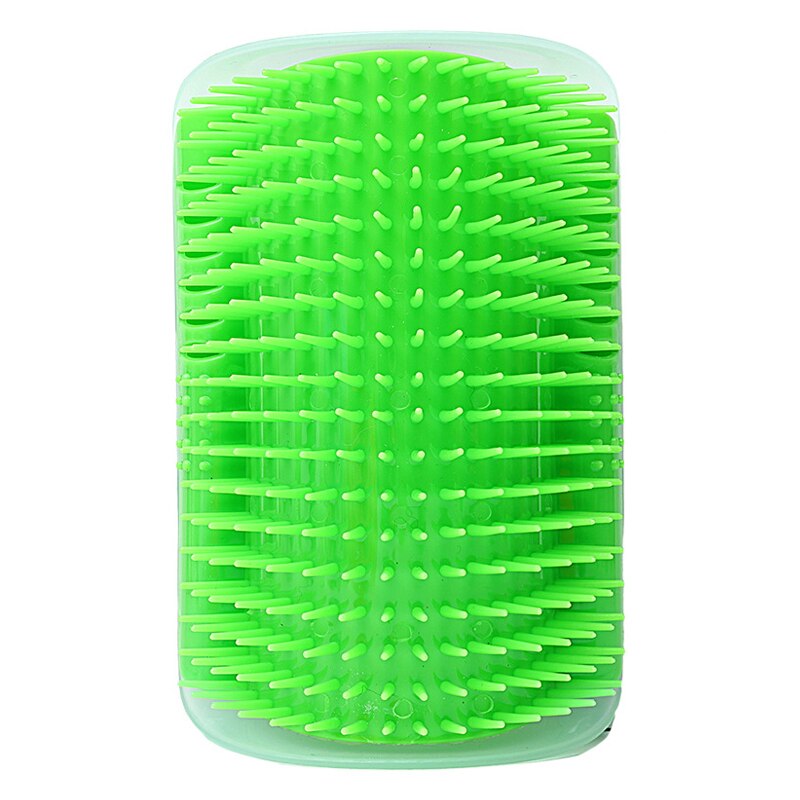 Home Removable Cat Pet Massage Comb Hair Removal Grooming Corner Cleaning Scratching Rubbing Products Pets Brush Accessories: Green