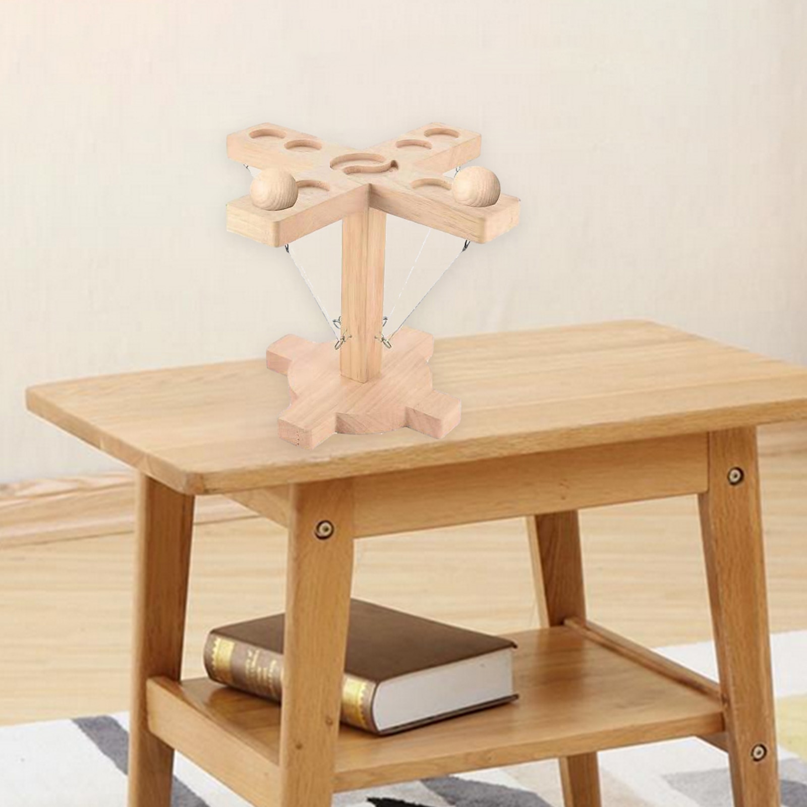 Outdoor Handgemaakte Houten Ring Toss Haken Interactief Spel Voor Bars Volwassenen
