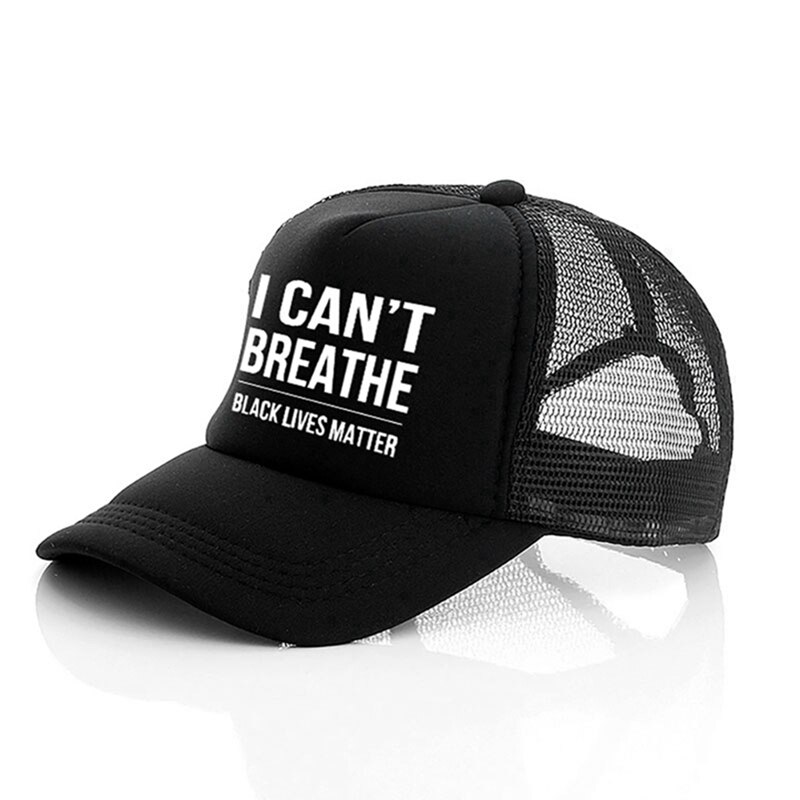 Adjustable I Can't Breathe Print Baseball Cap Summer Men Women Boy Kid Cool Cotton Golf Reflective Glow In Dark Caps Hat: B1