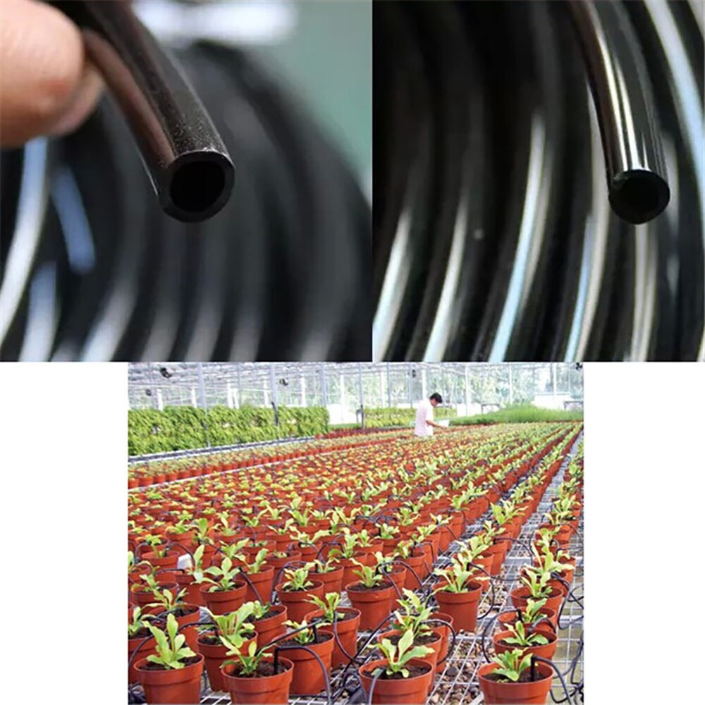 10m 4/7mm växthus trädgårdsbevattning automatisk bevattning rördelar tillbehör automatisk tillbehör droppbevattning