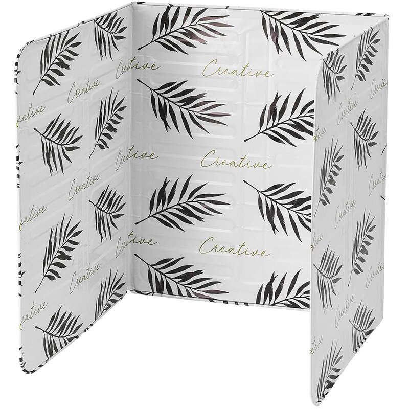 Keuken Gadgets Aluminium Bescherming Screen Opvouwbare Keuken Kookplaat Gasfornuis Deflector Koekenpan Olie Splash Bescherming Screen Tool: White