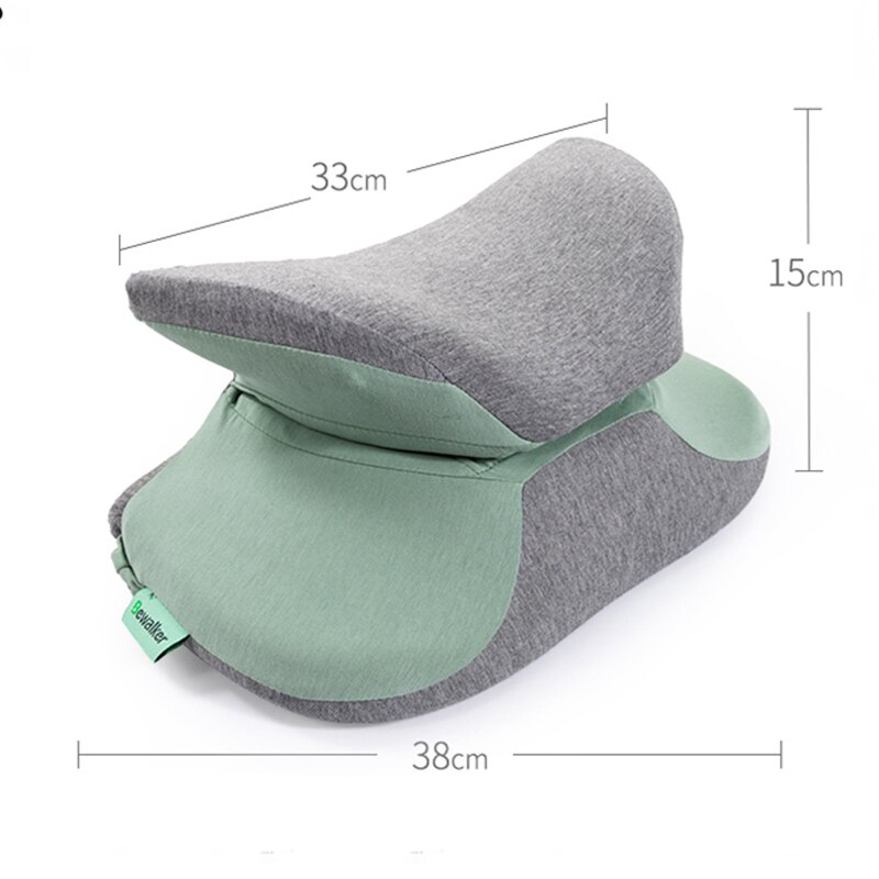 Opvouwbare Traagschuim Dutje Kussen Voor Bureau Hoofd Supporter Taille Bescherming Zitkussen Hoofdsteun Reizen Nekkussen Beddengoed