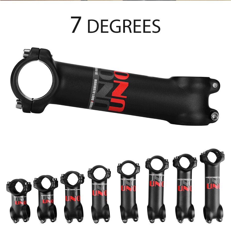 7Degree UNO Bicycle Stem Mountain Road Bike Stem Ultralight Stem 31.8mm Handlebar Stem 60 70 80 90 100 110 120 130mm Bike Stem