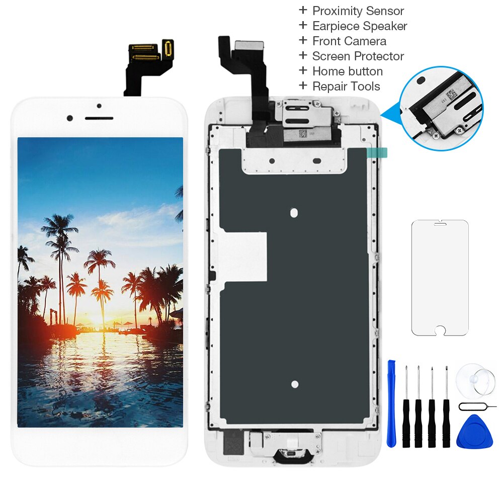 AAA++Complete Display For Apple iPhone 6s LCD Display pantalla Touch Screen Digitizer Assembly 4.7" A1633 A1688 A1700 LCD Screen
