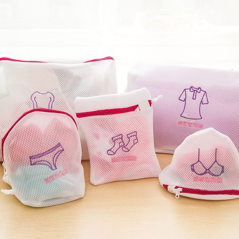 1PC Laundry Bags Underwear Aid Bra Laundry Mesh Wash Basket Net Washing Storage Zipper Bag laundry bags for dirty clothes