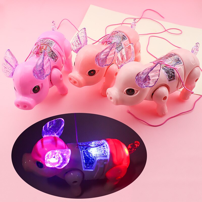 Electric Music Walking Pig Toys LED Light Glow Electronic Pets Lantern Toy Children Kids Baby Girl Boy Educational Toys: Default Title