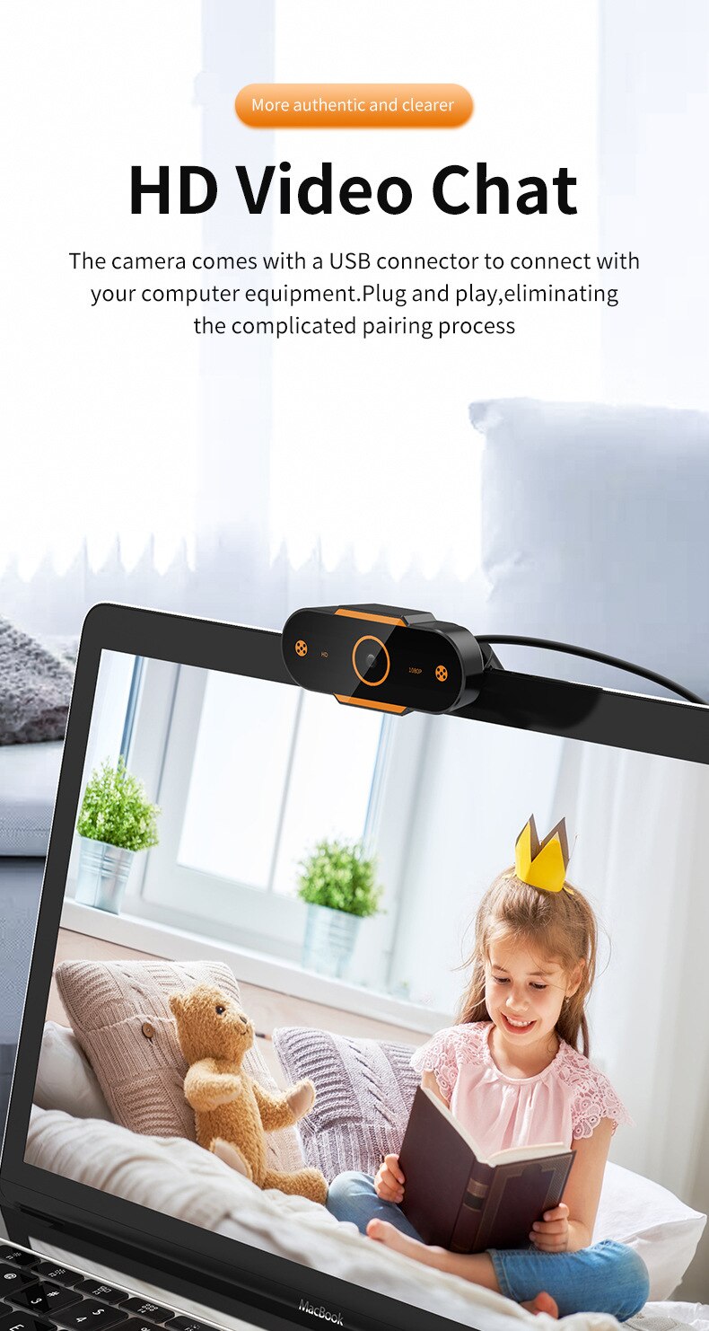 Auto Focus 1944P Hd Webcam 1080P Web Camera Met Microfoon Voor Pc Live-uitzending Video Bellen Thuis Conferentie werk Web Camera