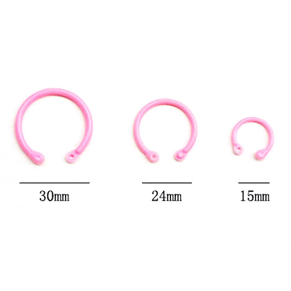 Plastic Colorful Plastic Multi-Function Circle Ring DIY Albums Loose-Leaf Book Binder Hoops Office Binding Supplies