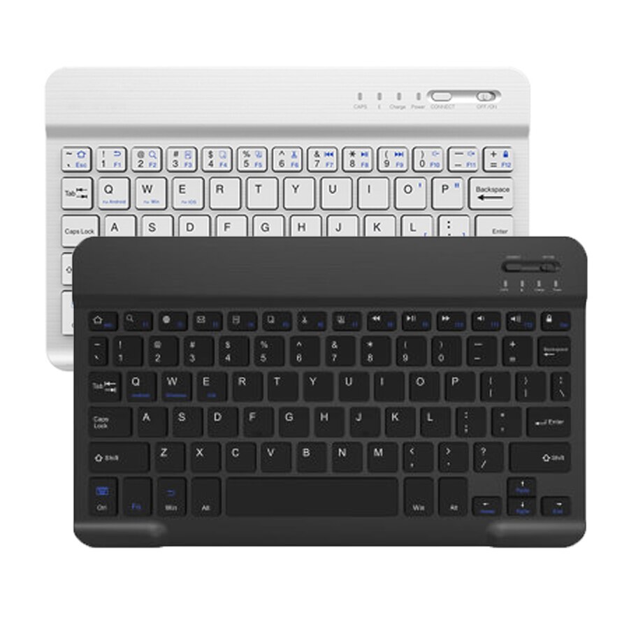 Ultra Slim Mini Portable Bluetooth Wireless Keyboard for iOS Android Windows Tablet iPad Apple iPhone Smart Phone Rechargeable