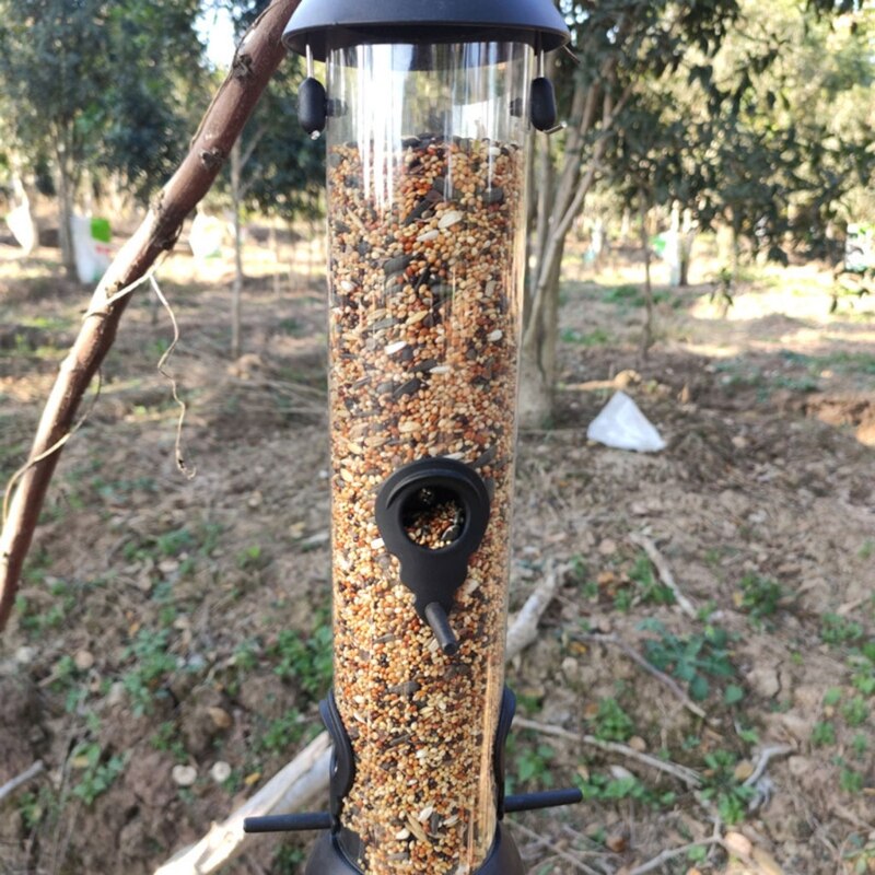 Distributeur de graines d&#39;oiseaux sauvages suspendus, outil d&#39;alimentation, décoration d&#39;extérieur pour jardin et cour
