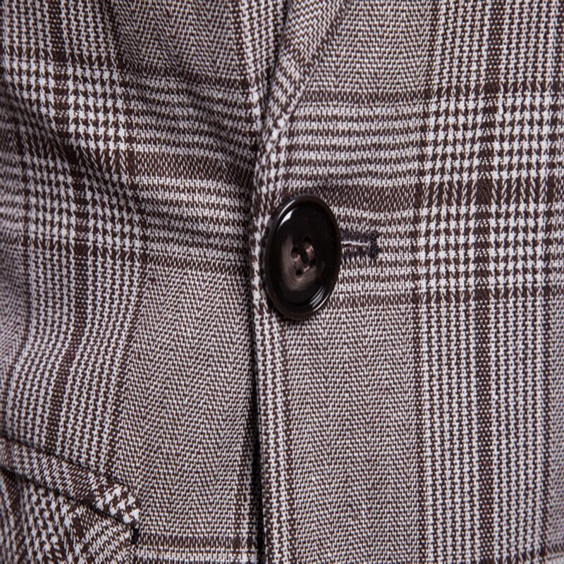 Veste Double boutonnage pour homme, coupe cintrée, style Business décontracté, costume,