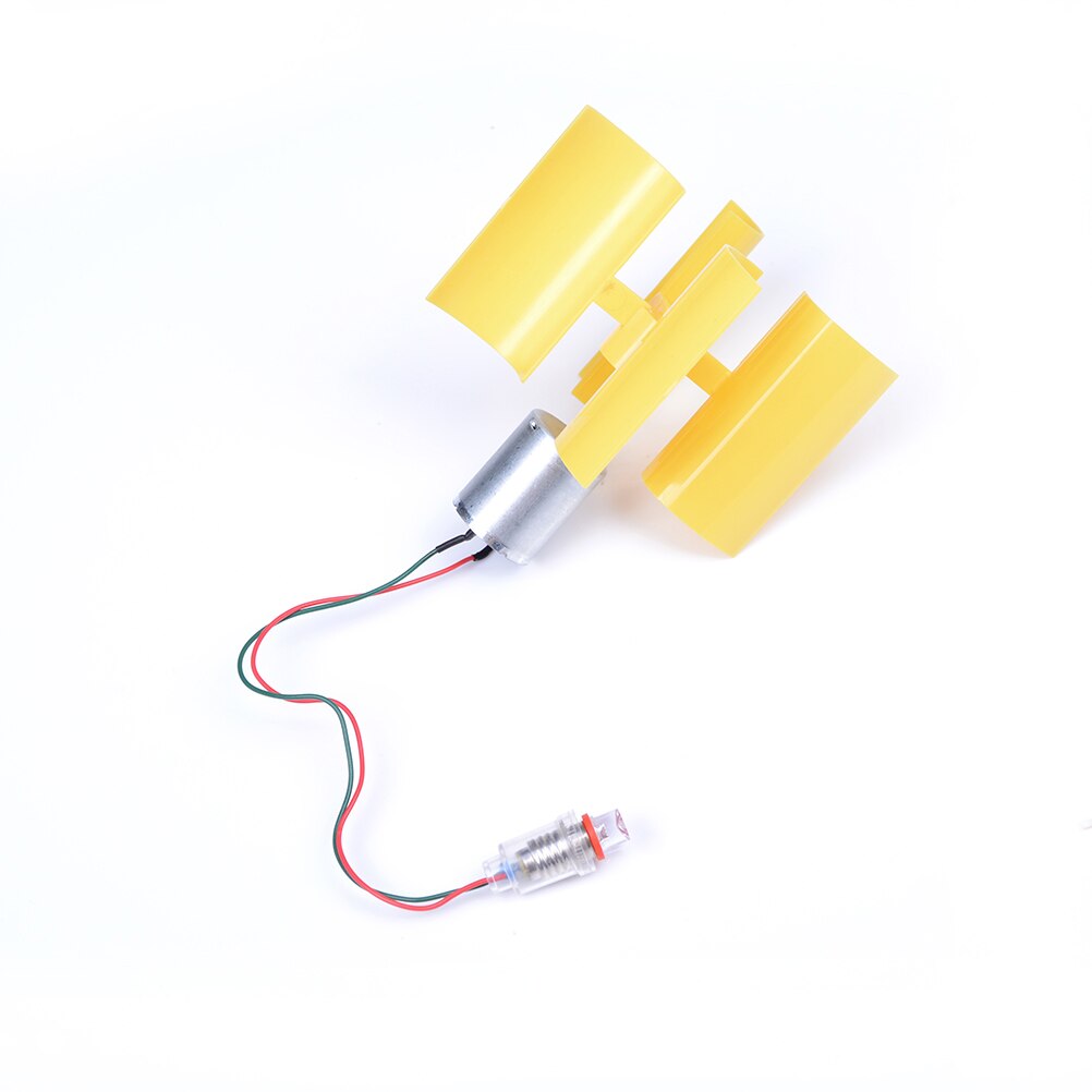1 stk diy 3v-5v små dc motor vertikale mikro vindturbiner blader kraftgenerator