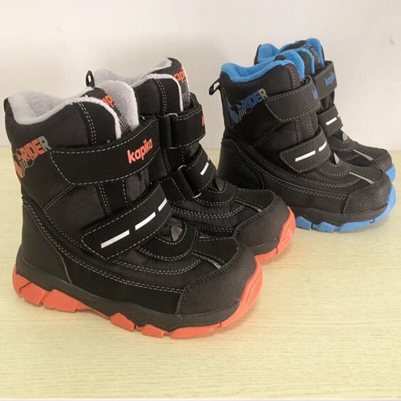 Jongens Meisjes Snowboots Winter Katoen Laarzen Pluche-30 Graden Verdikking Anti-Koud En Volledige Waterdicht Maat 28 om 32 Wallvell
