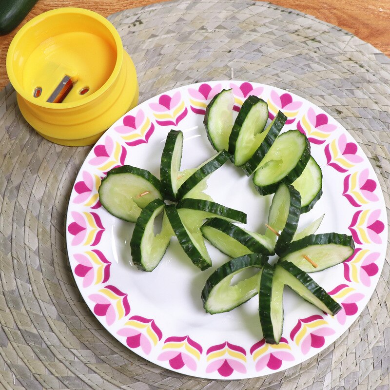 Spirale Zitrone gurke Schneidemaschine obst Zitrone Schneidemaschine Tee Einkaufen rotierenden phantasie Zitrone Tee schneiden werkzeuge spiralizer Zitrone Cutter