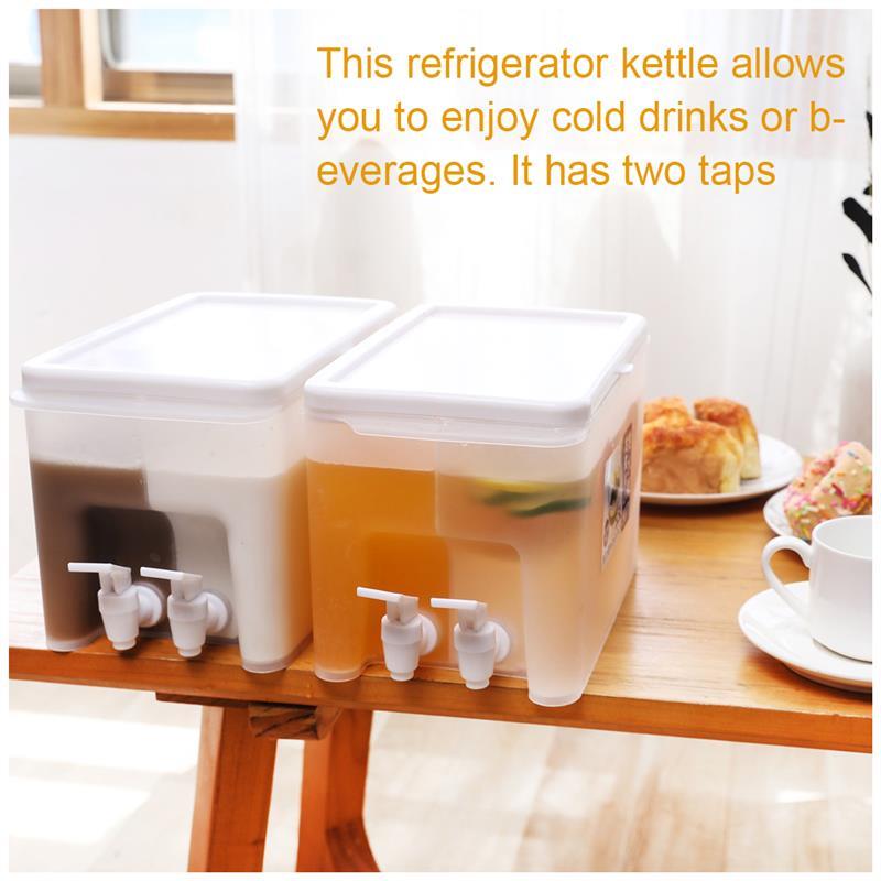 Carafe à eau 5L avec robinet, carafe à eau avec robinet, bouilloire froide, carafe à limonade, récipient pour boissons, pichet résistant à la chaleur avec robinet