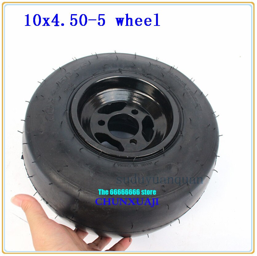 5 Inch Trike Drift Bikes Go Kart ATV UTV Buggy front wheel 10x4.50-5 vacuum tyre tubeless tire aluminum wheel hub rim kits