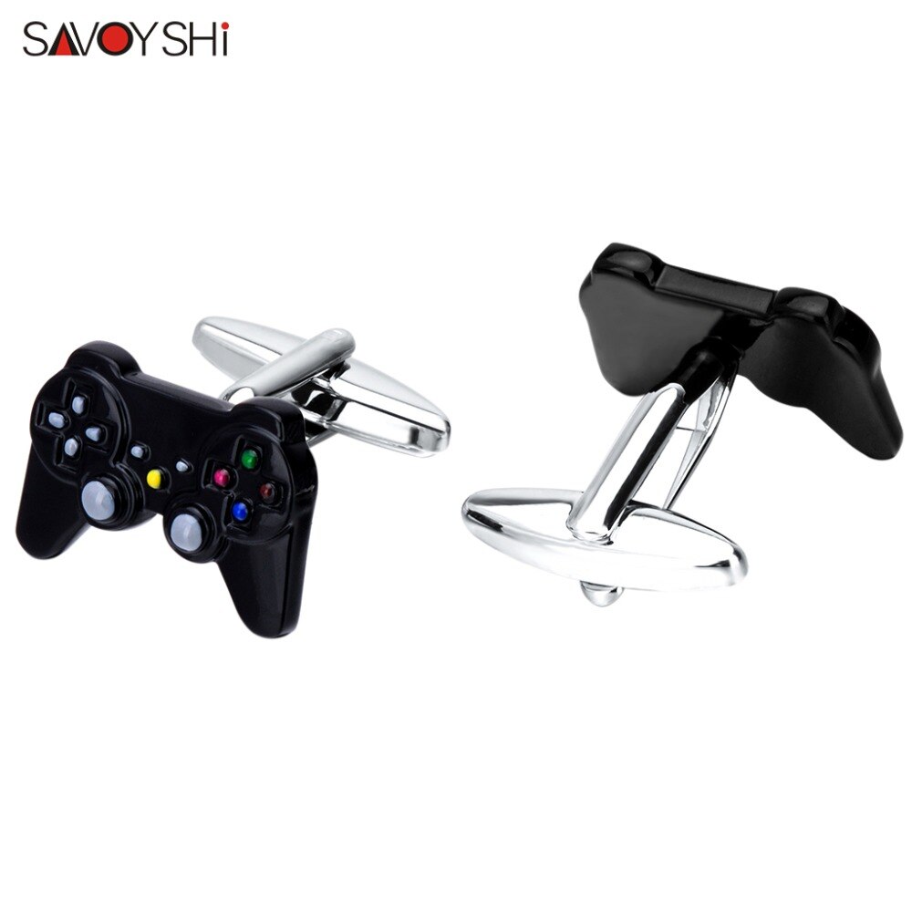 SAVOYSHI Remote Control Shape Cufflinks for Mens Shirt Cuffs Brand Novelty Enamel Cuff links DIY Jewelry