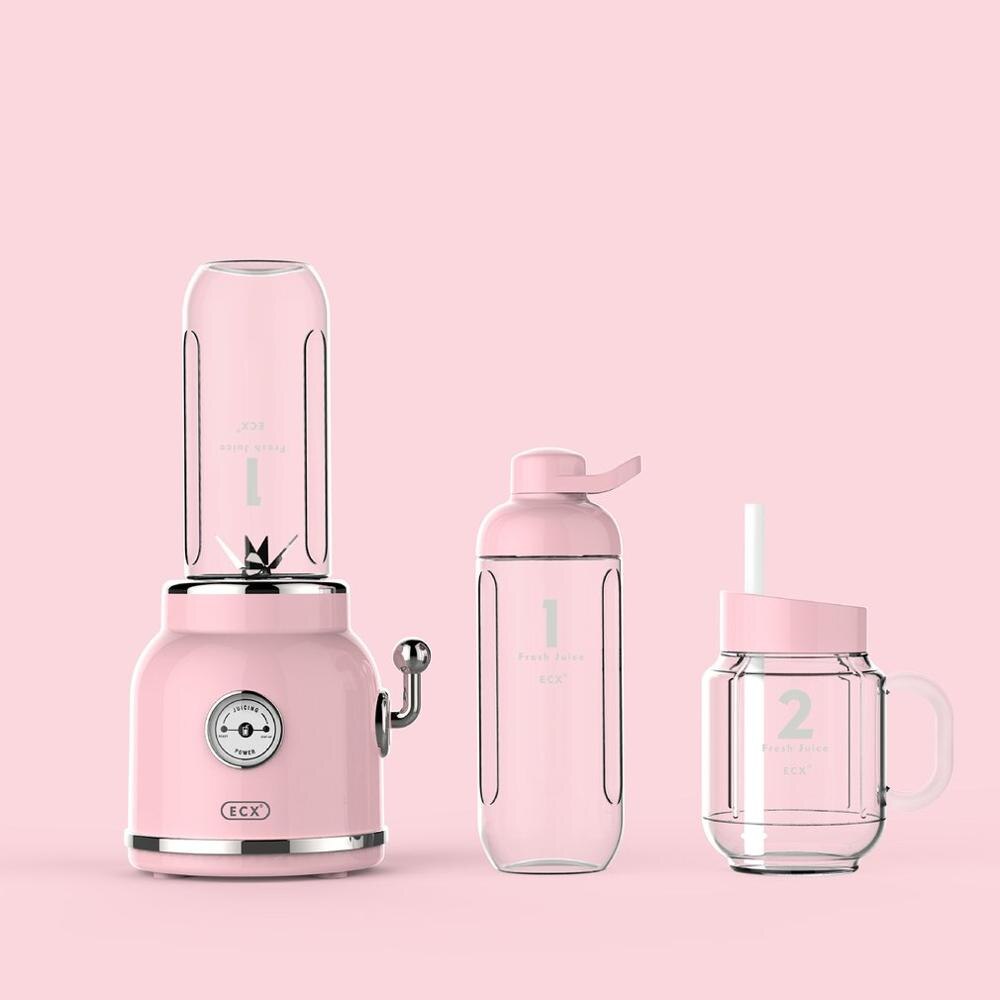 Licuadora de zumo Retro, exprimidor de frutas, batidora multifunción para alimentos de bebés, máquina para hacer zumos, licuadora portátil de frutas, 1 Uds.