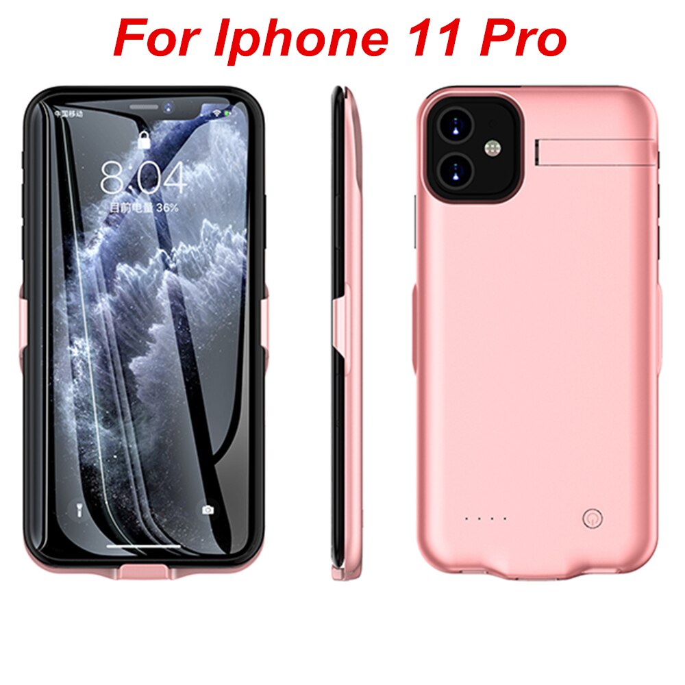 10000 mah til iphone 11 11 pro 11 pro max batterideksel ekstern lader powerbank: Ip 11 pro rosémåke