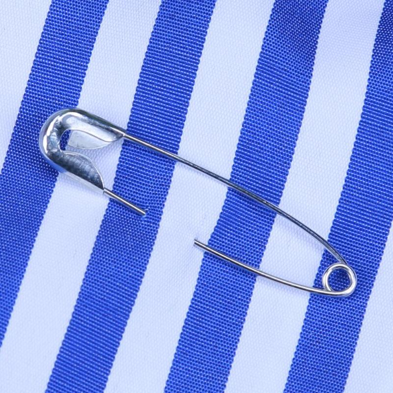 60pcs Silver Tone Metal Rvs Broche Badge Sieraden Veiligheidsspelden Bevindingen Naaien Ambachtelijke Accessoires Veiligheidsspelden 3/3. 5/4. 5