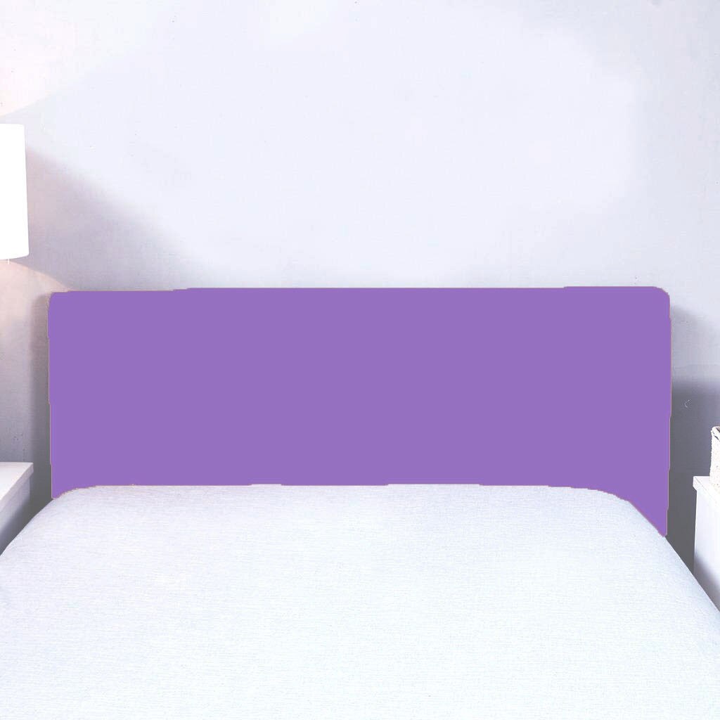Seng hovedgavel slipcover protector seng dekoration stretch ensfarvet støvtæt betræk vaskbar  - 78.7. l  x 31.5. w