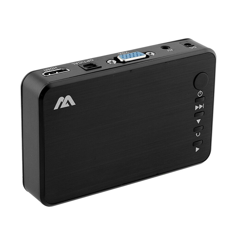 Digital Media Player ,Full HD 1080P Multimedia Player TV Box , HDMI VGA AV USB Hard Disk U Disk SD/SDHC/MMC Card EU Plug