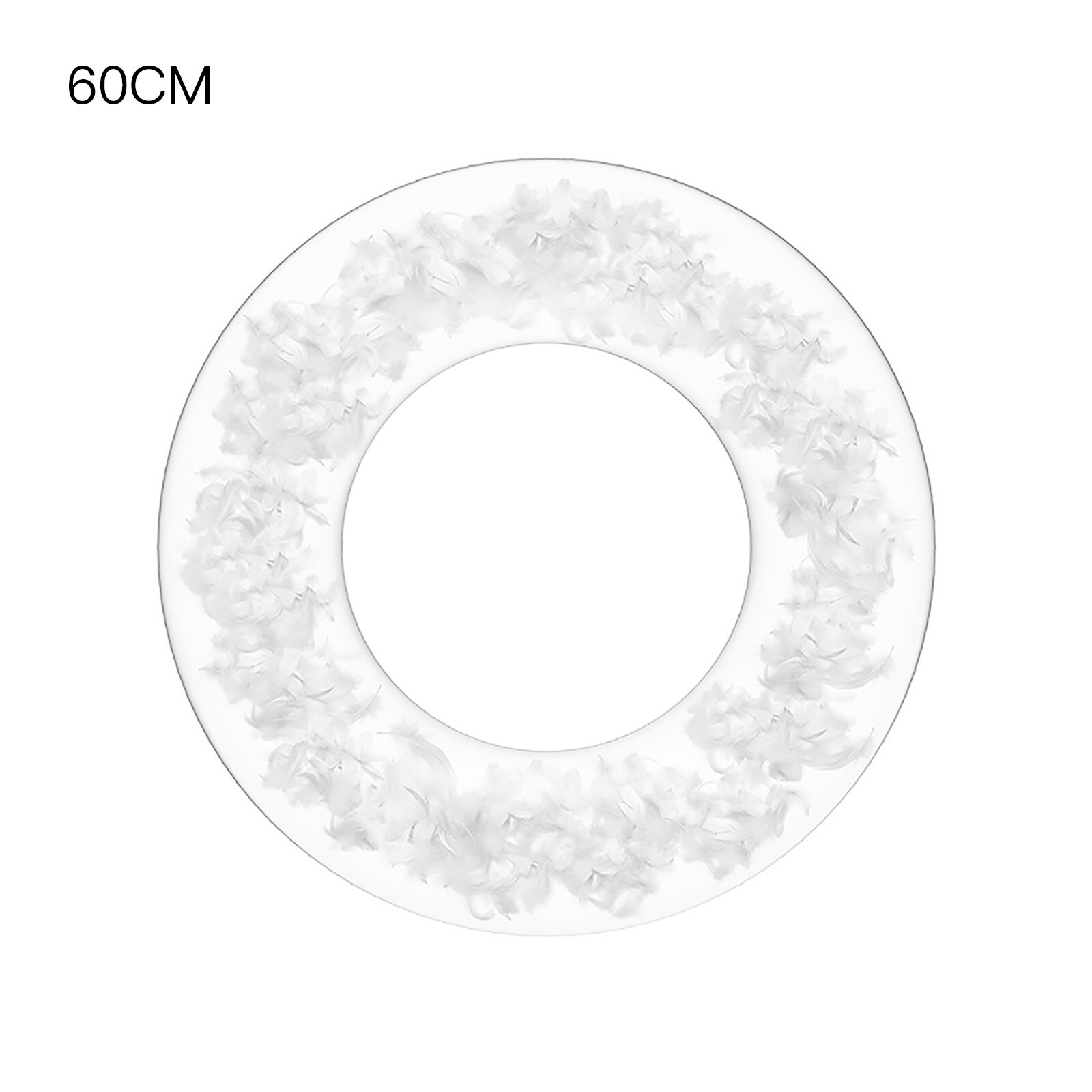 Zwembad Float Opblaasbare Zwembad Zwemmen Ring 60-90Cm Volwassen Zwembad Buis Cirkel Voor Zwembad Speelgoed: White 60CM