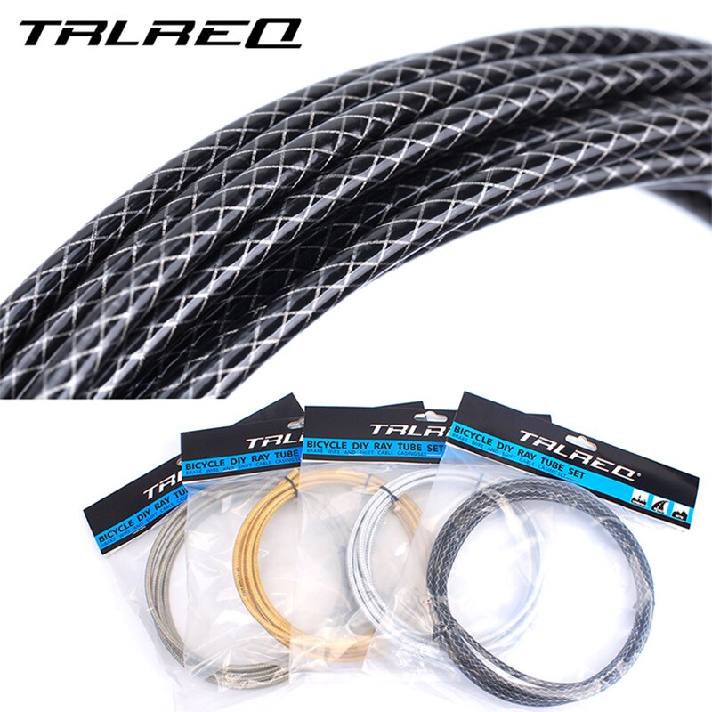 3 Meters DIY Braided Slick Lube Bike Derailleur Shift Brake Cable Housing Line Kit For Mountain Road BMX Bicycle