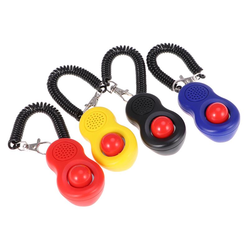 4pcs Pet Cat Dog Training Clicker Kit Exclusive Training Humanized Scientific Pet Tool Set with Wrist Strap