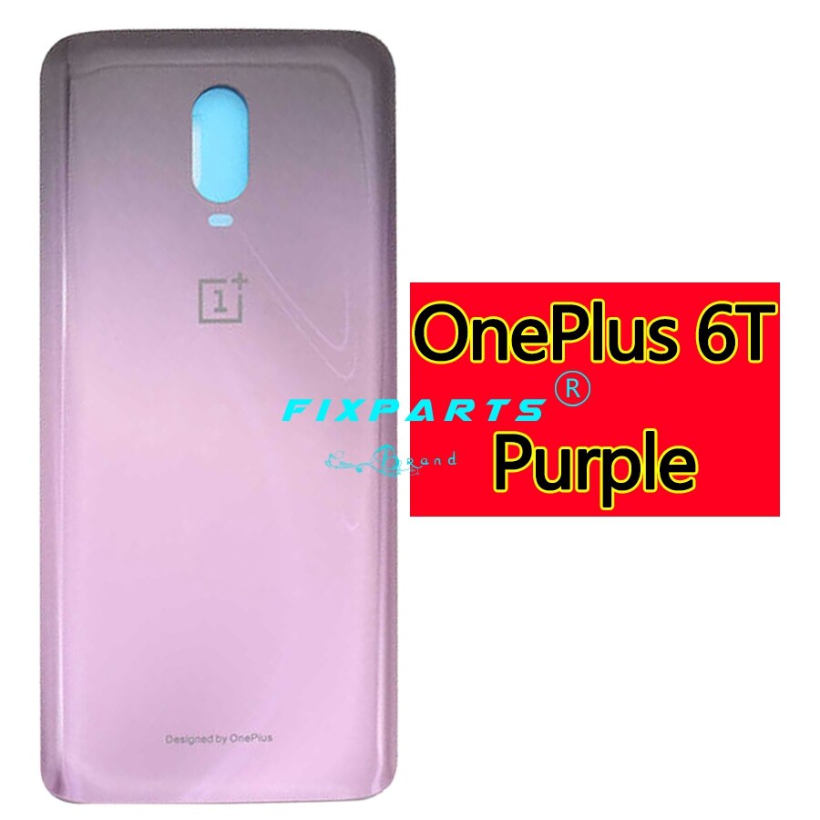 Oneplus 6 Battery Cover Back Glass Oneplus6 Rear Door Housing Case Oneplus 6T Back Panel Oneplus 6 Battery Cover With Adhesive