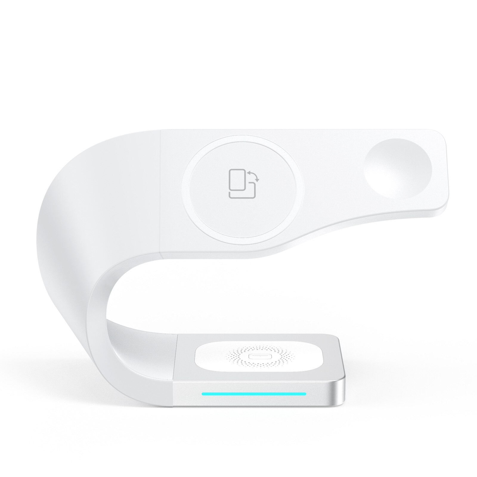 15w magnetische schnelllade-dockingstationen für iphone 13, 13 pro, 12 pro max , 4 in, 1 , airpods pro und iwatch  se 6, 5, 4, 3.: Weiß