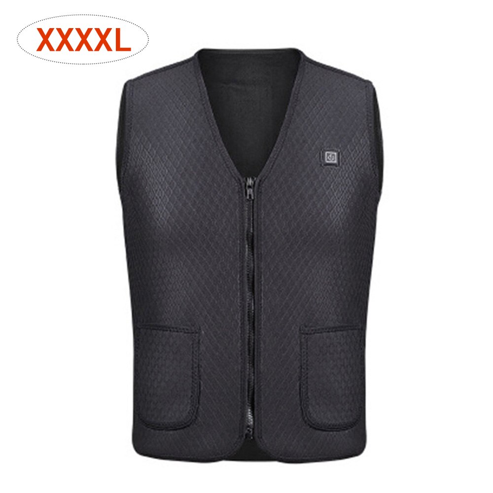 Motorfiets Verwarming Vest Universele Elektrische Usb Verwarmde Warme Vest Zwart Winter Warmer Vest Jas Voor Reizen Skiën Wandelen